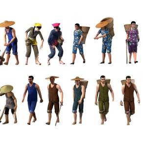 中式虚拟人物3D模型下载